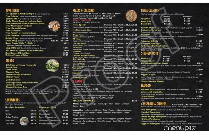 Boston Pizzeria - Greenville, SC menu_pic
