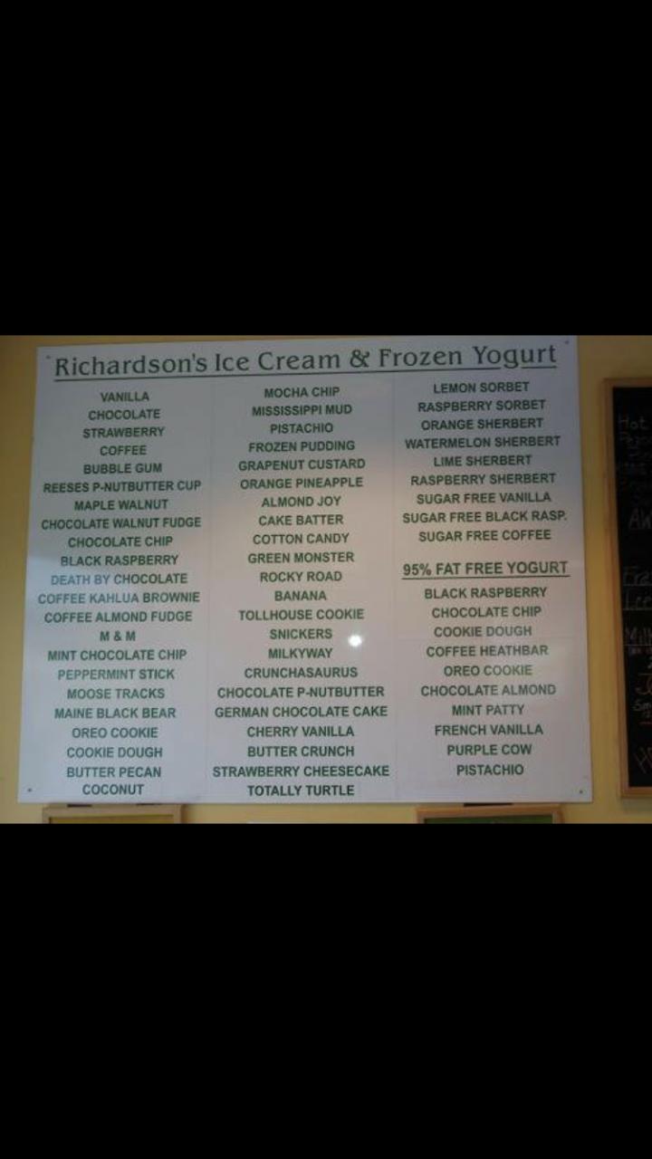 Stillwells Ice Cream - Plaistow, NH menu_pic