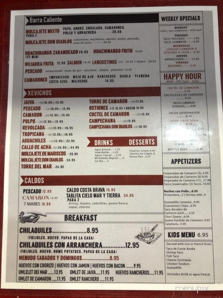 Don Diablos Ceviche, Mariscos & Sushi Bar & Restaurant - Corona, CA