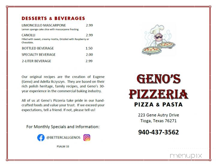 Genos Pizzeria - Tioga, TX