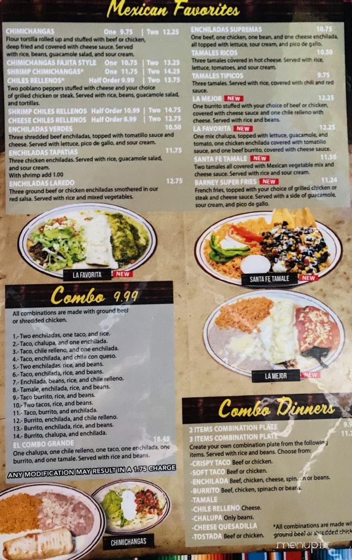 El Jardin Mexican Restaurant - Kingston Springs, TN menu_pic