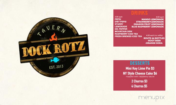 Dock Rotz Tavern - Minooka, IL menu_pic