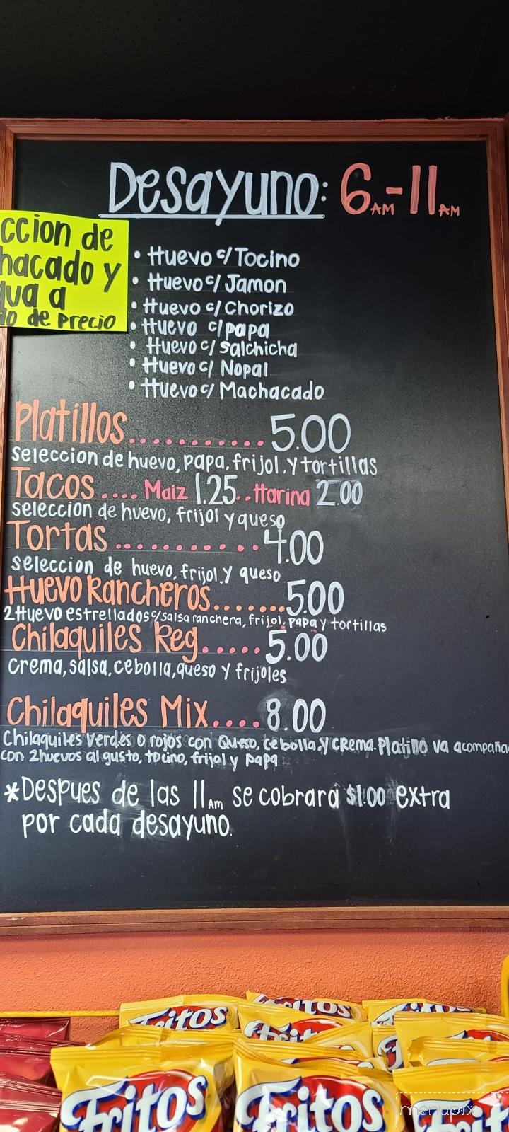 Online Menu of Refrequeria Las Fuentes, Pasadena, TX