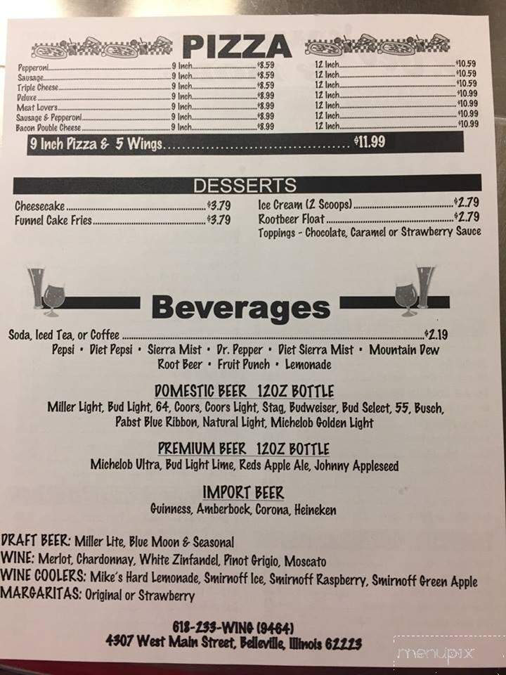 Geo's Wings & More - Belleville, IL menu_pic