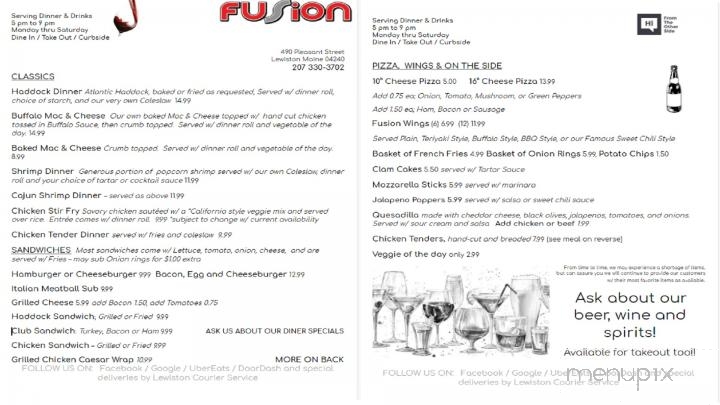 Fusion Restaurant & Lounge - Lewiston, ME