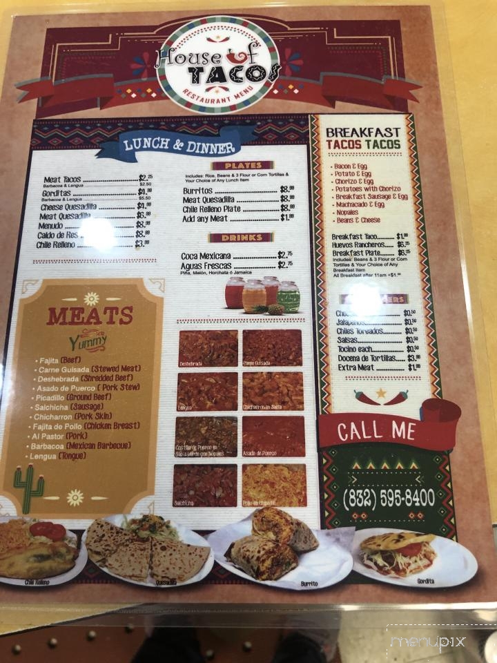 House Of Tacos - Rosenberg, TX menu_pic