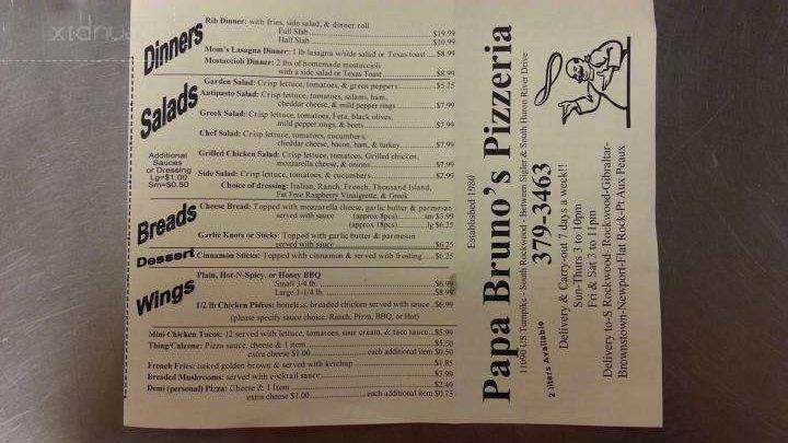 Papa Bruno's Pizzeria - South Rockwood, MI