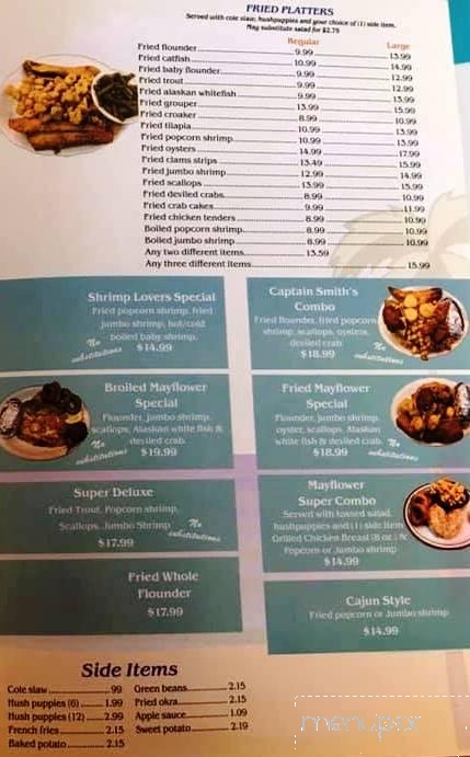 Mayflower Seafood Restaurant - Smithfield, NC menu_pic