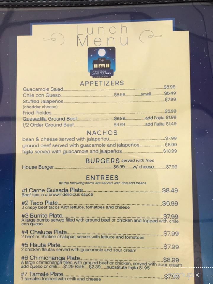 Full Moon Mexican Cafe - Seguin, TX