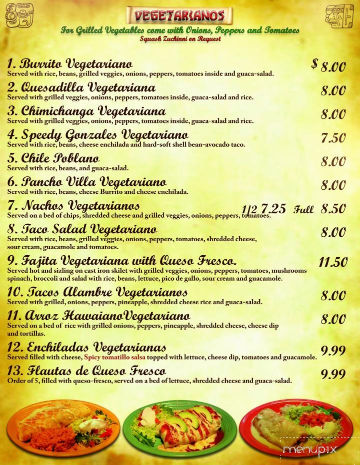 The Salsas Restaurant - Greeneville, TN menu_pic