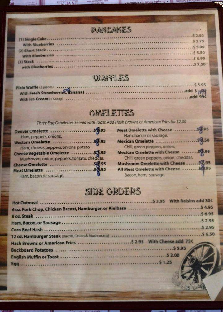 Buckboard - Lakeville, MN menu_pic