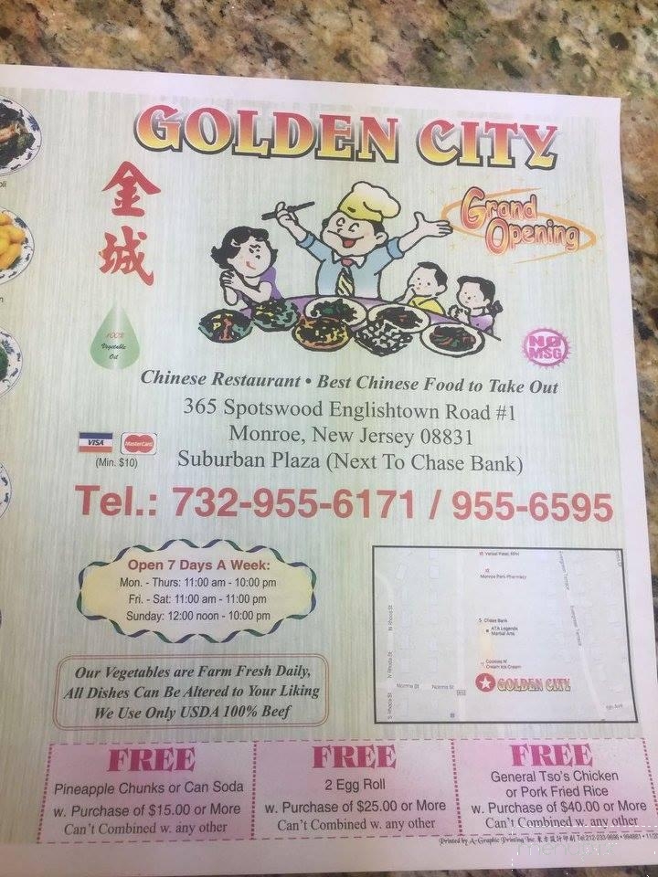 Golden City Chinese Cuisine - Monroe Township, NJ
