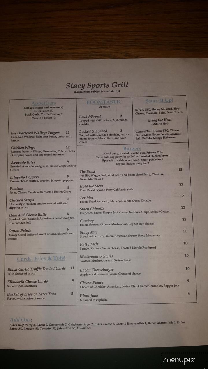 Stacy Sports Grill - Stacy, MN