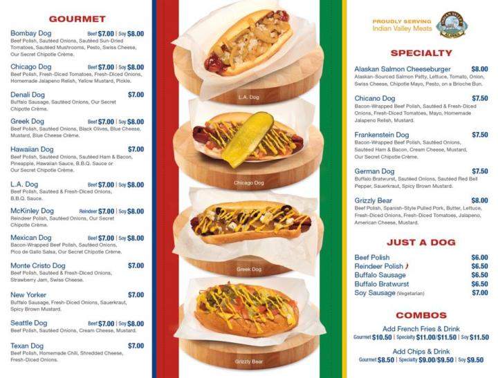 Menu of IHOH - International House of Hot Dogs in Anchorage, AK 99501