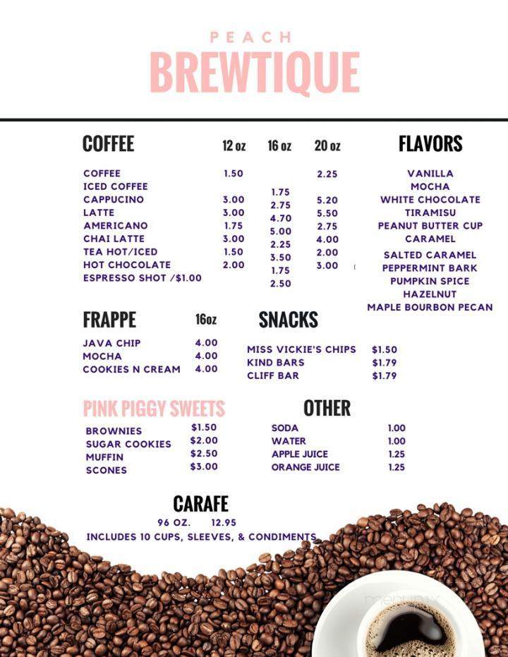 The Peach Brewtique Coffe Bar & Boutique - Goldsboro, NC