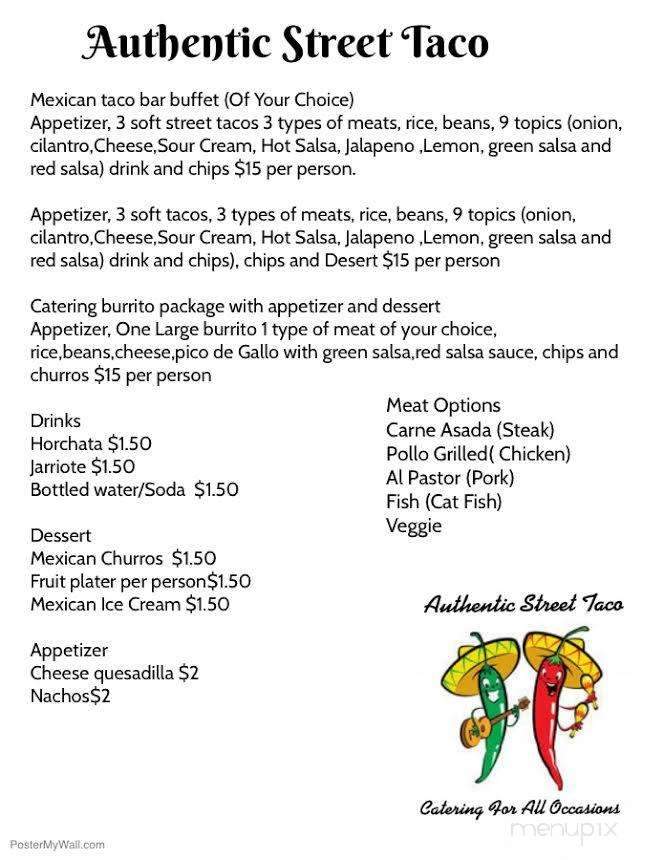 Authentic Street Taco - Sacramento, CA menu_pic