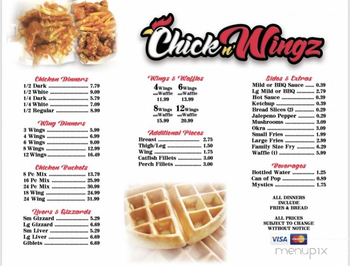 ChicknWingz - Oak Forest, IL menu_pic