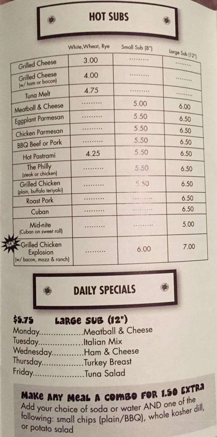B & L Deli - Hollywood, FL menu_pic