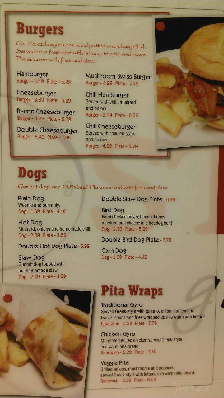 Kosta's Grill - Greenville, SC menu_pic