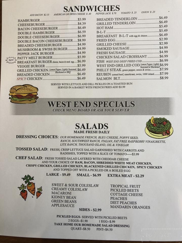 West End Restaurant - Decatur, IN