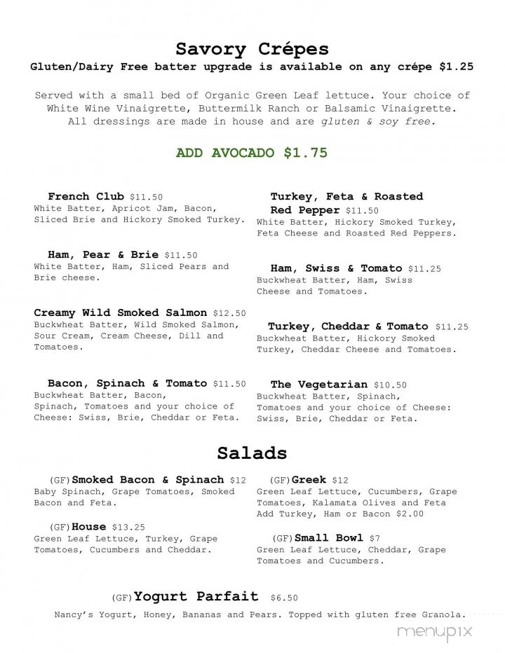 Mon Ami Cafe - Venice, FL menu_pic