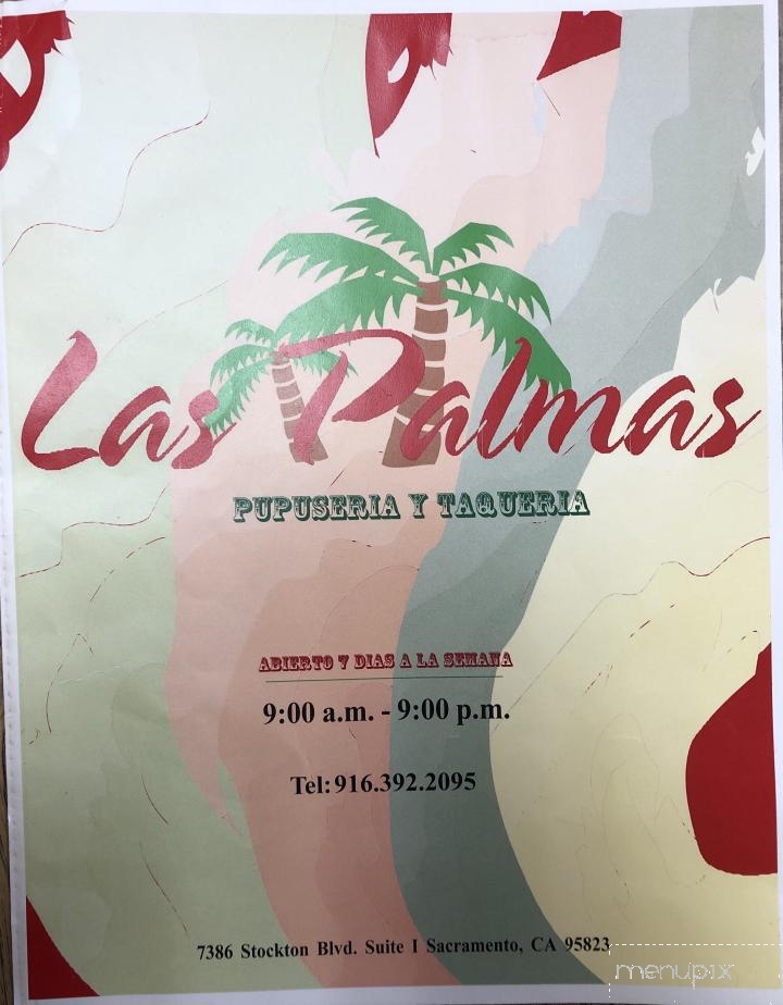 Las Palmas Restaurant Pupuseria Y - Sacramento, CA menu_pic