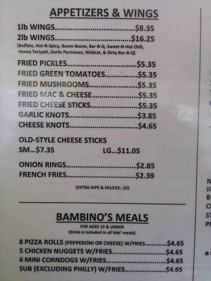 Hambino's - Bristol, TN menu_pic