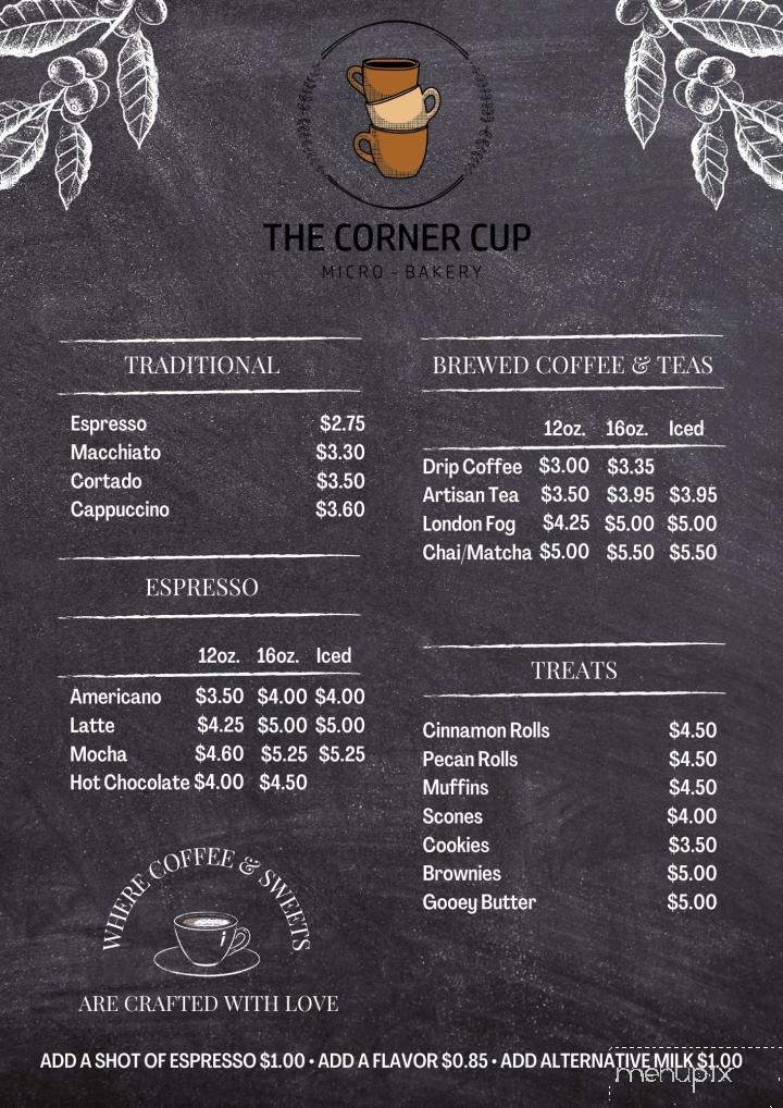 The Corner Cup Micro-Bakery - Festus, MO menu_pic