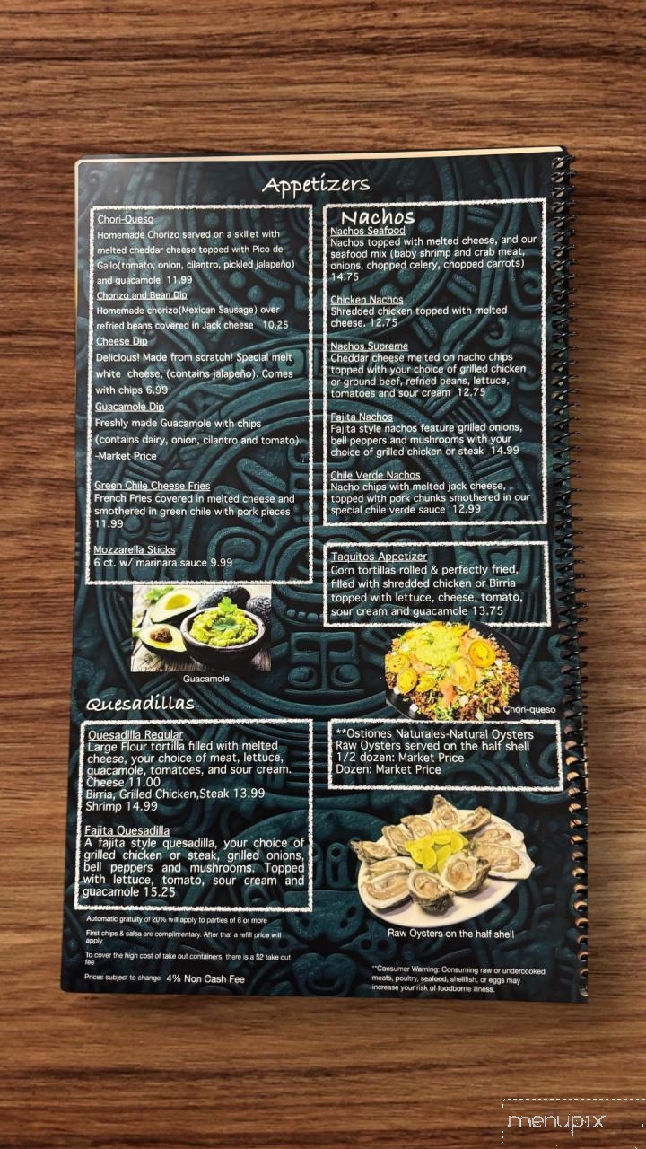 Los Mezcales Bar & Grill - Fond du Lac, WI menu_pic