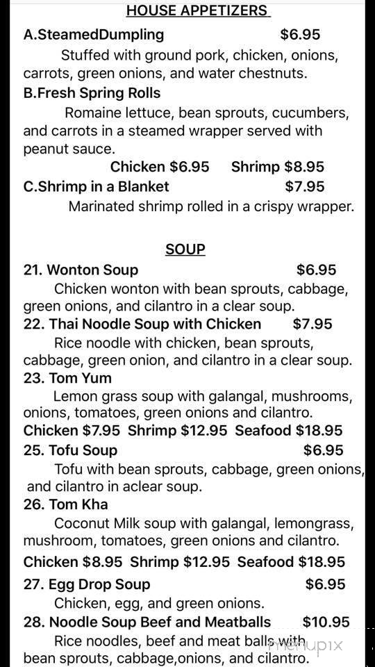 Thai Delights Restaurant - Destin, FL menu_pic