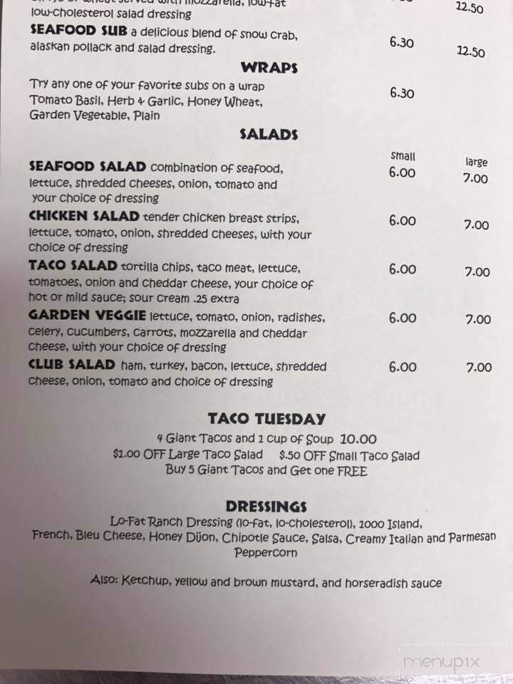 Fatzo's Of Manitowoc - Manitowoc, WI menu_pic