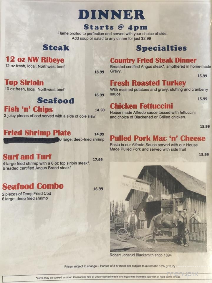 Sandy Family Restaurant - Sandy, OR menu_pic