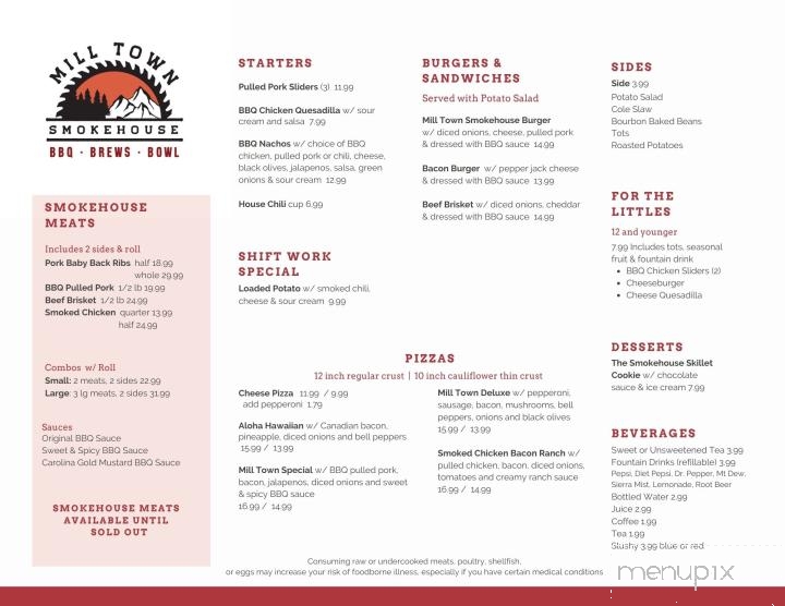 Mill Town Smokehouse - Morton, WA menu_pic