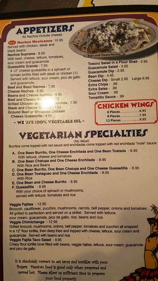 La Fiesta Mexican Restaurant - Canton, IL menu_pic