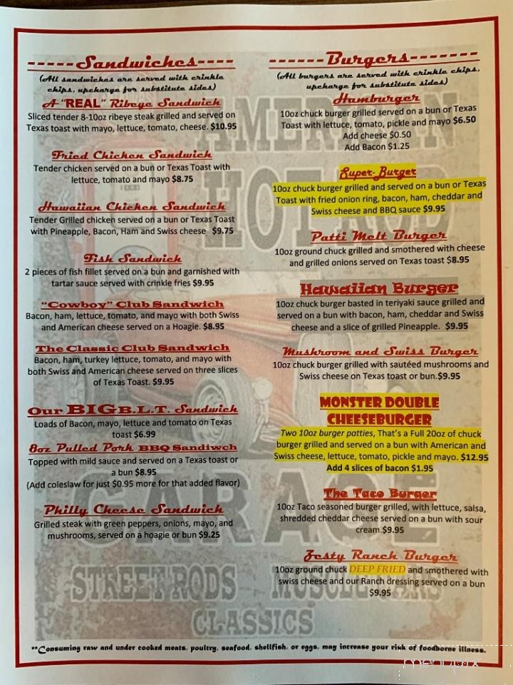 Collinwood Crossroads Grill - Collinwood, TN menu_pic