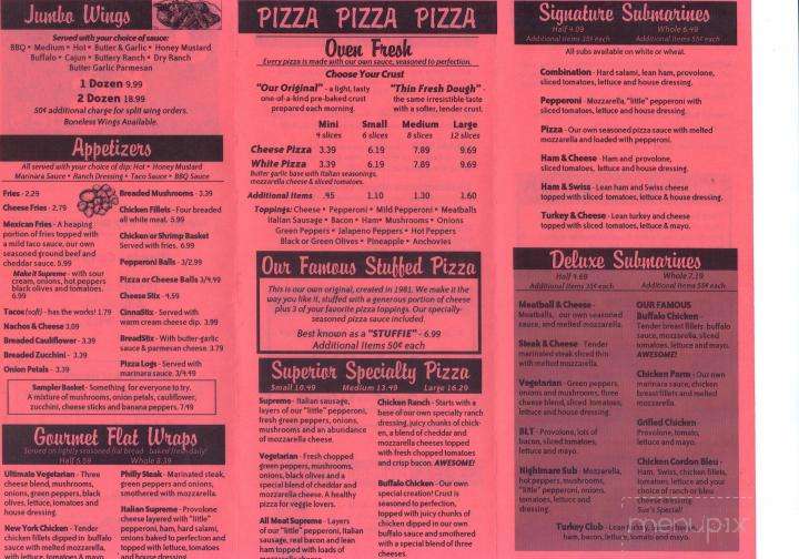 Jim & Sue's Pizza - Albion, PA