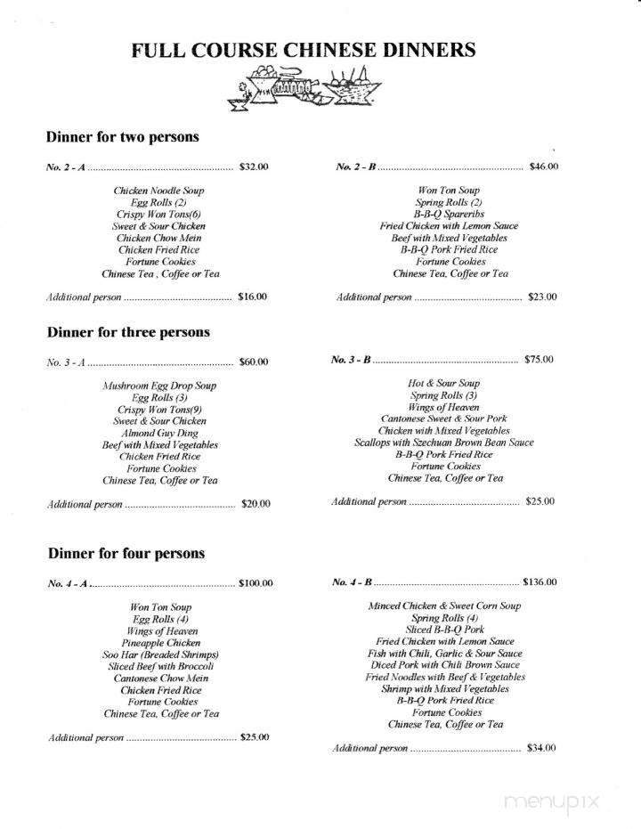 Kenmount Restaurant - Saint John's, NL menu_pic