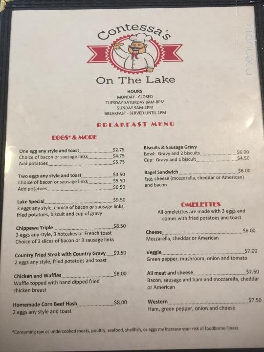 Contessa's on the Lake - Chippewa Lake, OH menu_pic