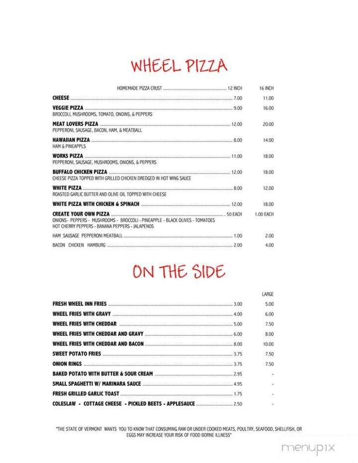 Wheel Inn Restaurant - Benson, VT