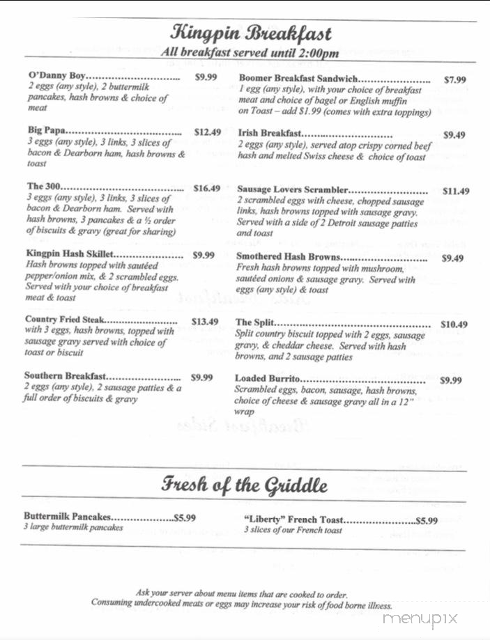 Whitmore Coney Island - Whitmore Lake, MI menu_pic