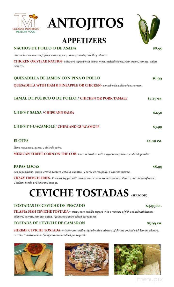 Taqueria Montano's Mexican Food - Port Saint Lucie, FL menu_pic
