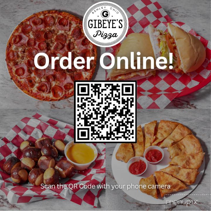 Gibeye's Pizza - Ashley, OH menu_pic