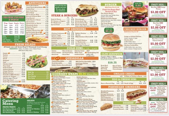 Santoro's Pizza - Halifax, MA menu_pic