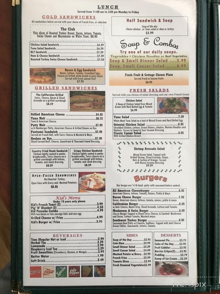 Popular Cafe - Montclair, CA menu_pic
