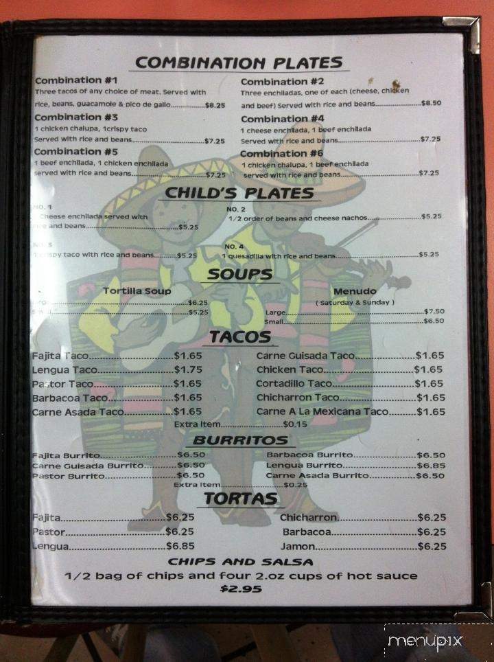 Two Amigos Tacqueria - Waxahachie, TX menu_pic