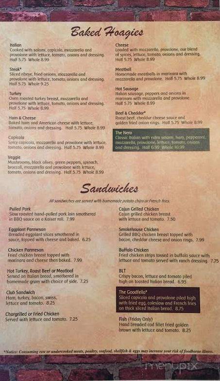 Goodfellos Pizza Pasta and Grille - Zelienople, PA menu_pic