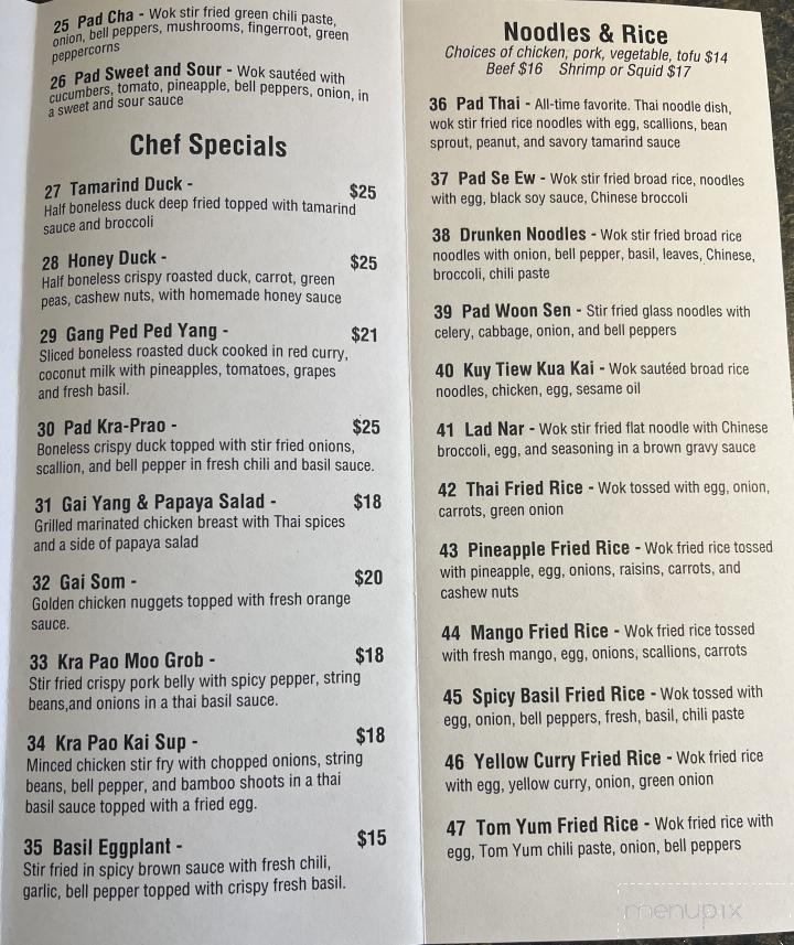 Ma Ma's Thai Cuisine - Pittston, PA menu_pic