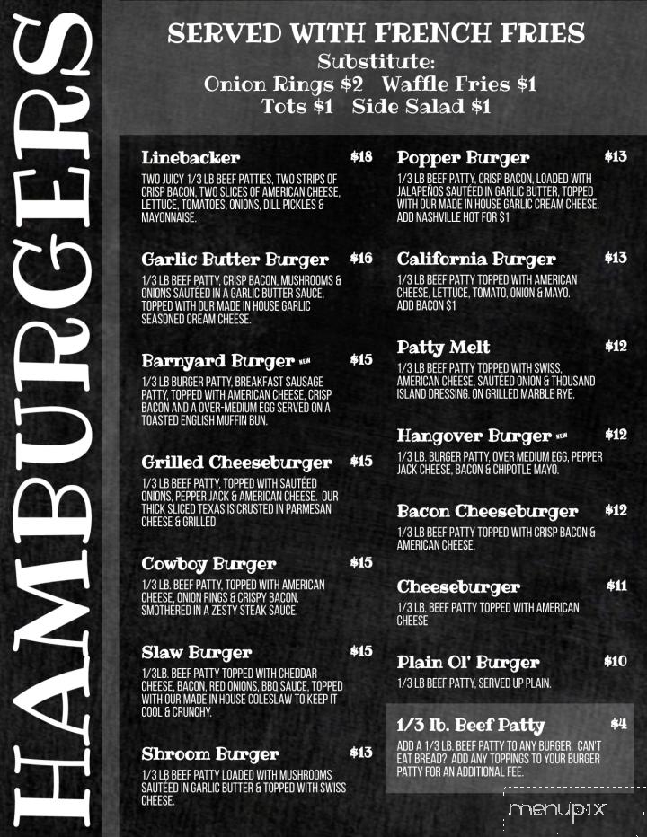 Rudy's Bar & Grill - Aurora, MN menu_pic