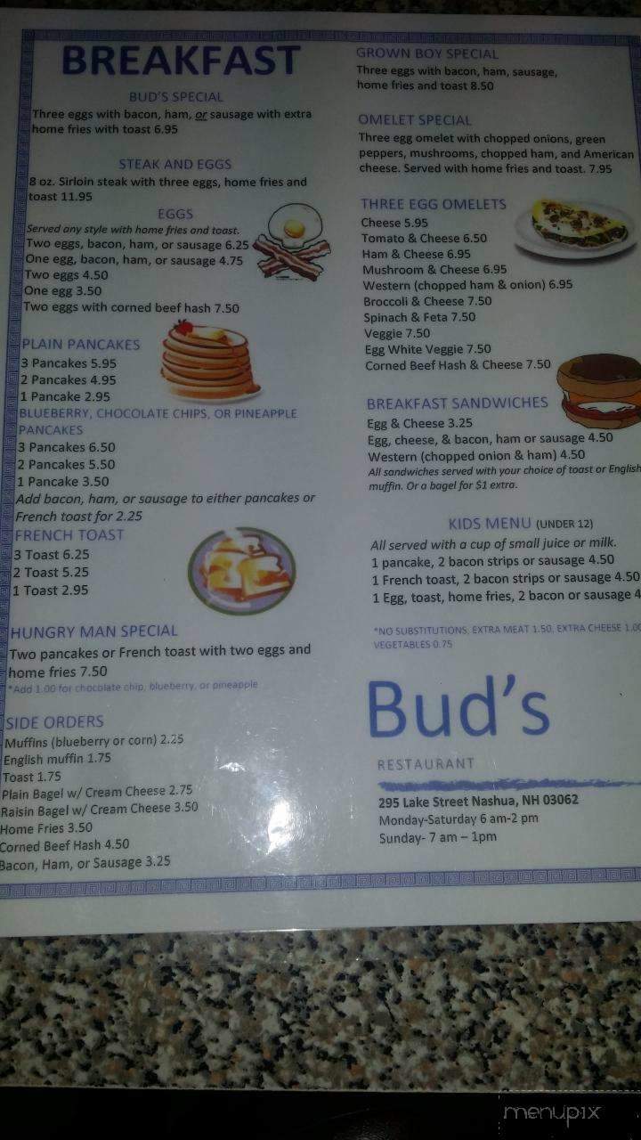 Bud's Restaurant - Nashua, NH