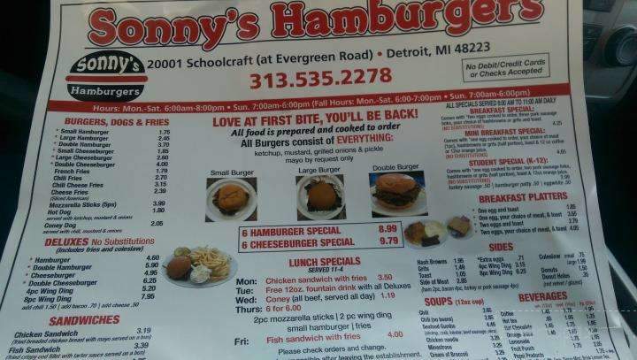 Sonny's Hamburgers - Detroit, MI